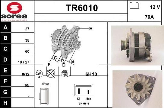 Sera TR6010 - Генератор autospares.lv