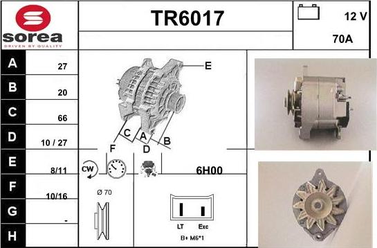 Sera TR6017 - Генератор autospares.lv