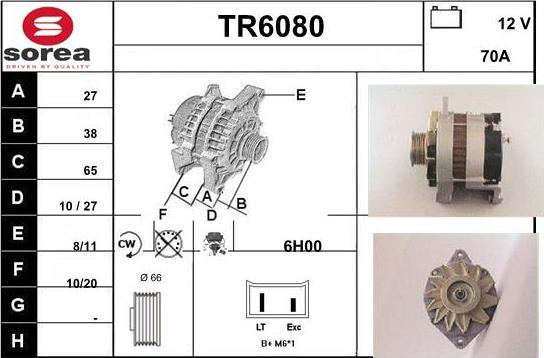 Sera TR6080 - Генератор autospares.lv