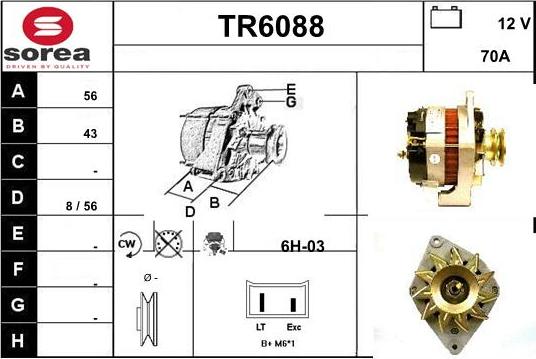 Sera TR6088 - Генератор autospares.lv