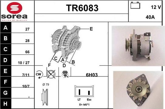 Sera TR6083 - Генератор autospares.lv