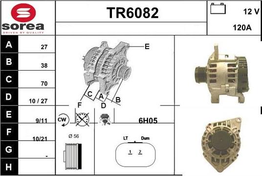 Sera TR6082 - Генератор autospares.lv