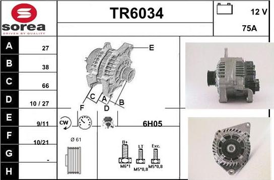 Sera TR6034 - Генератор autospares.lv