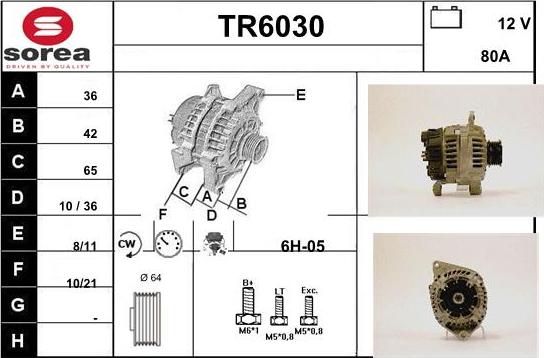 Sera TR6030 - Генератор autospares.lv