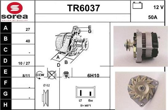 Sera TR6037 - Генератор autospares.lv