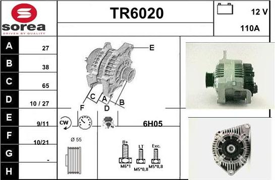 Sera TR6020 - Генератор autospares.lv