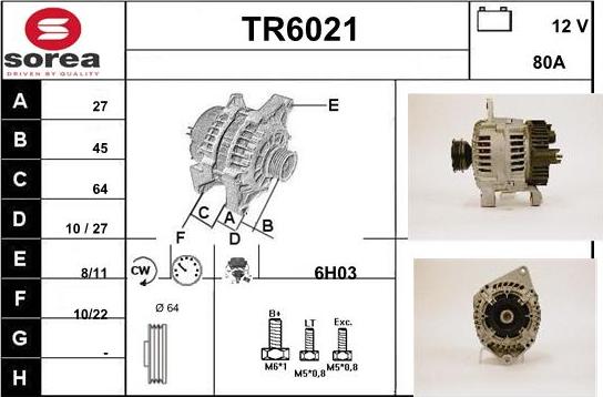 Sera TR6021 - Генератор autospares.lv