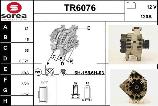 Sera TR6076 - Генератор autospares.lv