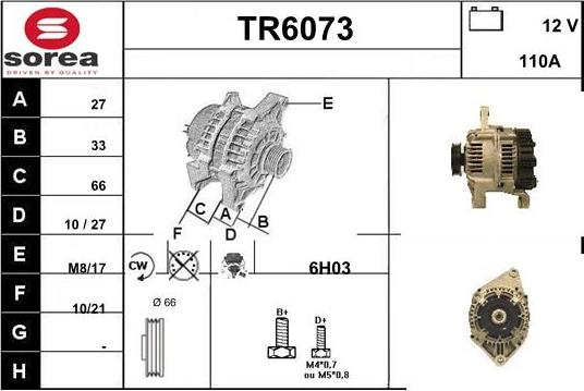 Sera TR6073 - Генератор autospares.lv