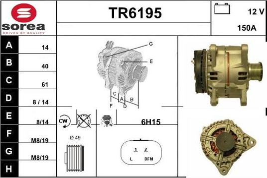 Sera TR6195 - Генератор autospares.lv