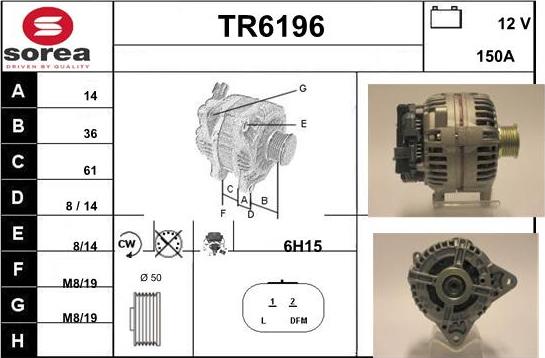 Sera TR6196 - Генератор autospares.lv