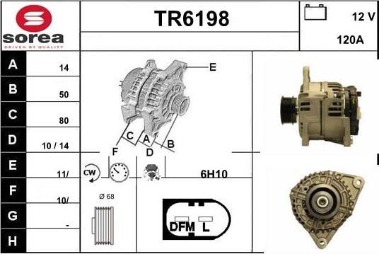 Sera TR6198 - Генератор autospares.lv