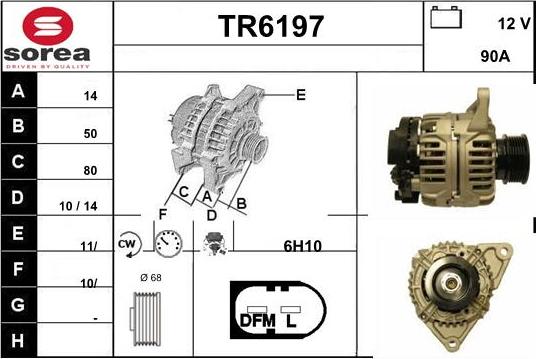 Sera TR6197 - Генератор autospares.lv