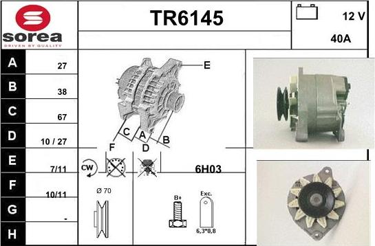 Sera TR6145 - Генератор autospares.lv