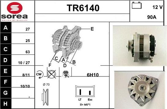 Sera TR6140 - Генератор autospares.lv