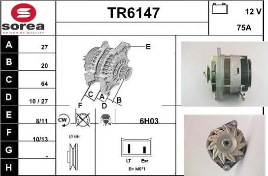 Sera TR6147 - Генератор autospares.lv