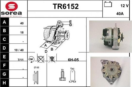 Sera TR6152 - Генератор autospares.lv