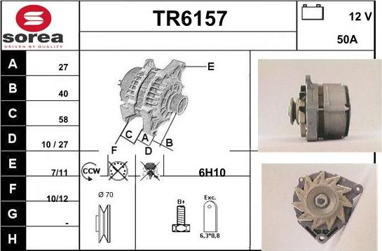 Sera TR6157 - Генератор autospares.lv