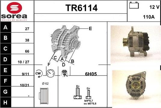 Sera TR6114 - Генератор autospares.lv