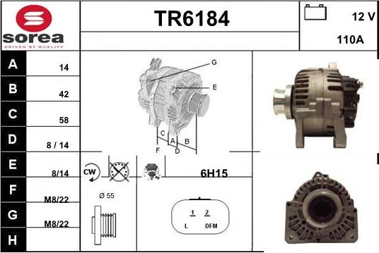 Sera TR6184 - Генератор autospares.lv