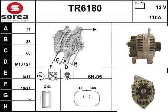 Sera TR6180 - Генератор autospares.lv