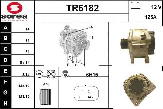 Sera TR6182 - Генератор autospares.lv