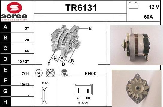 Sera TR6131 - Генератор autospares.lv