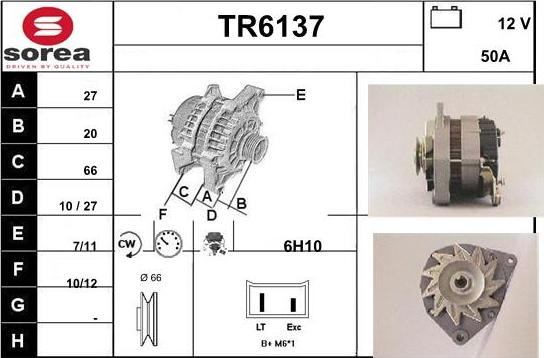 Sera TR6137 - Генератор autospares.lv