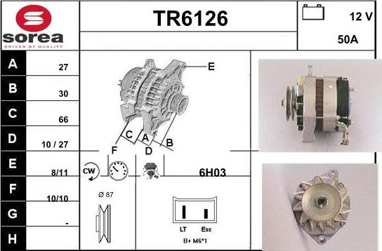 Sera TR6126 - Генератор autospares.lv