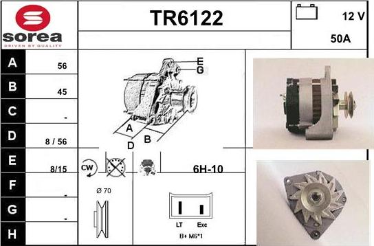 Sera TR6122 - Генератор autospares.lv