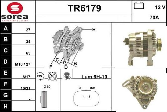 Sera TR6179 - Генератор autospares.lv