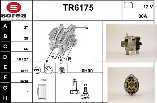 Sera TR6175 - Генератор autospares.lv