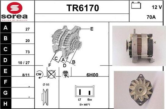 Sera TR6170 - Генератор autospares.lv