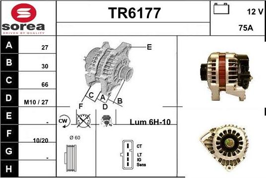 Sera TR6177 - Генератор autospares.lv