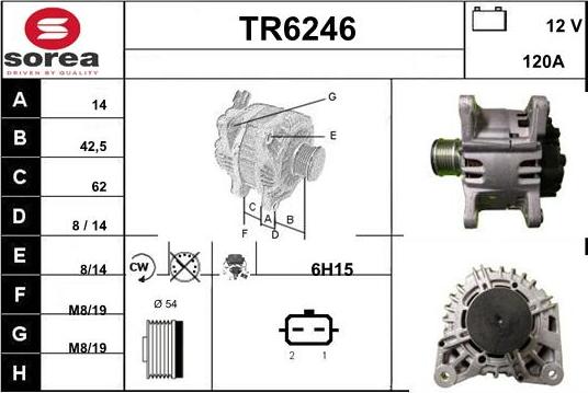 Sera TR6246 - Генератор autospares.lv