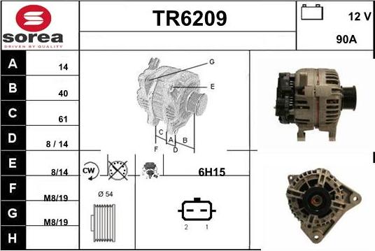 Sera TR6209 - Генератор autospares.lv