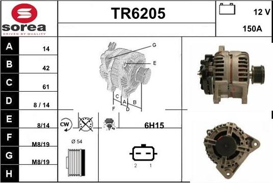 Sera TR6205 - Генератор autospares.lv