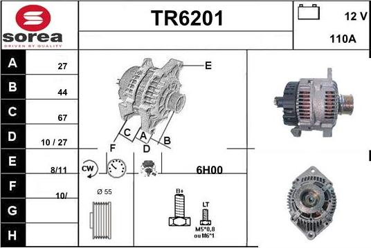 Sera TR6201 - Генератор autospares.lv