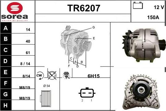 Sera TR6207 - Генератор autospares.lv