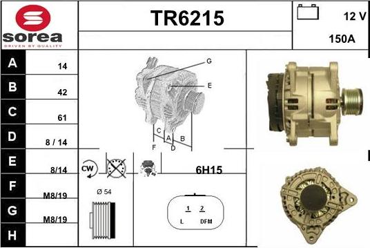 Sera TR6215 - Генератор autospares.lv