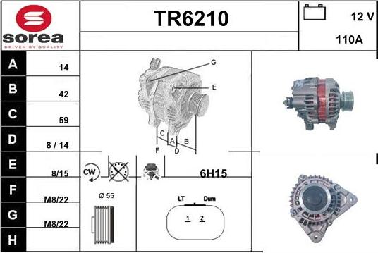 Sera TR6210 - Генератор autospares.lv