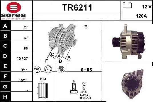 Sera TR6211 - Генератор autospares.lv