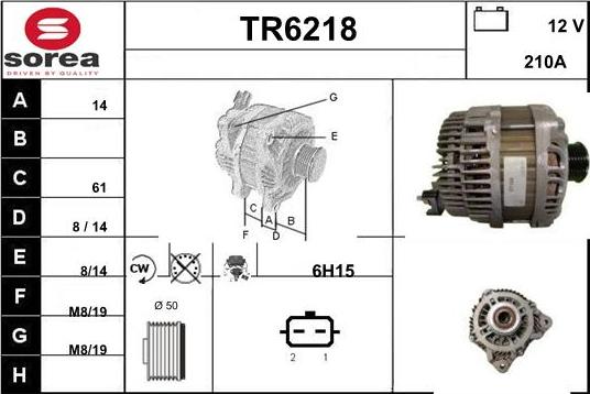 Sera TR6218 - Генератор autospares.lv