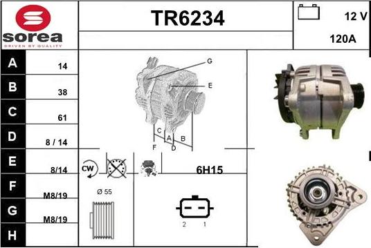 Sera TR6234 - Генератор autospares.lv