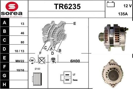 Sera TR6235 - Генератор autospares.lv