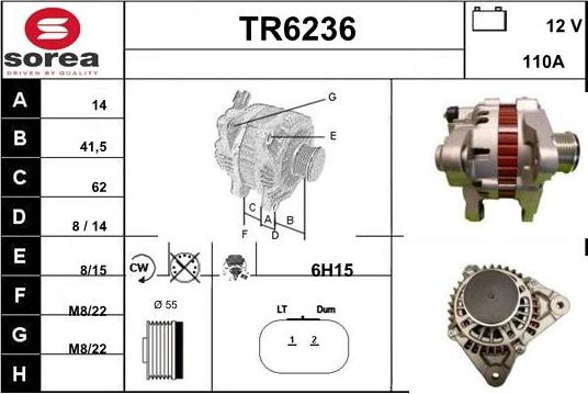 Sera TR6236 - Генератор autospares.lv