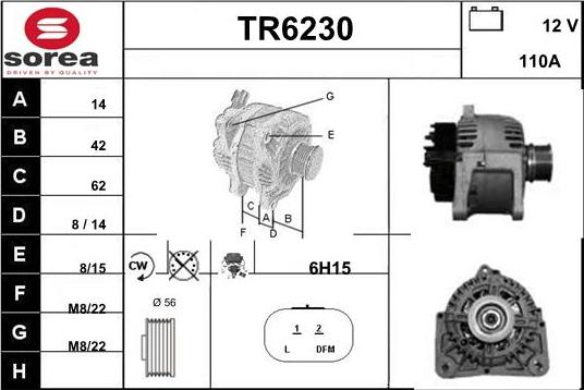 Sera TR6230 - Генератор autospares.lv