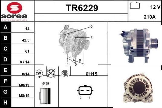 Sera TR6229 - Генератор autospares.lv