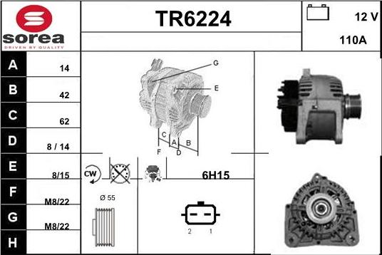 Sera TR6224 - Генератор autospares.lv