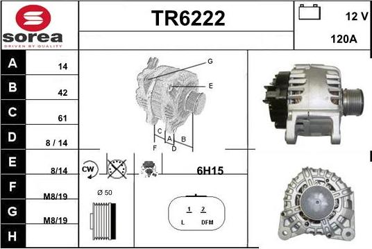 Sera TR6222 - Генератор autospares.lv